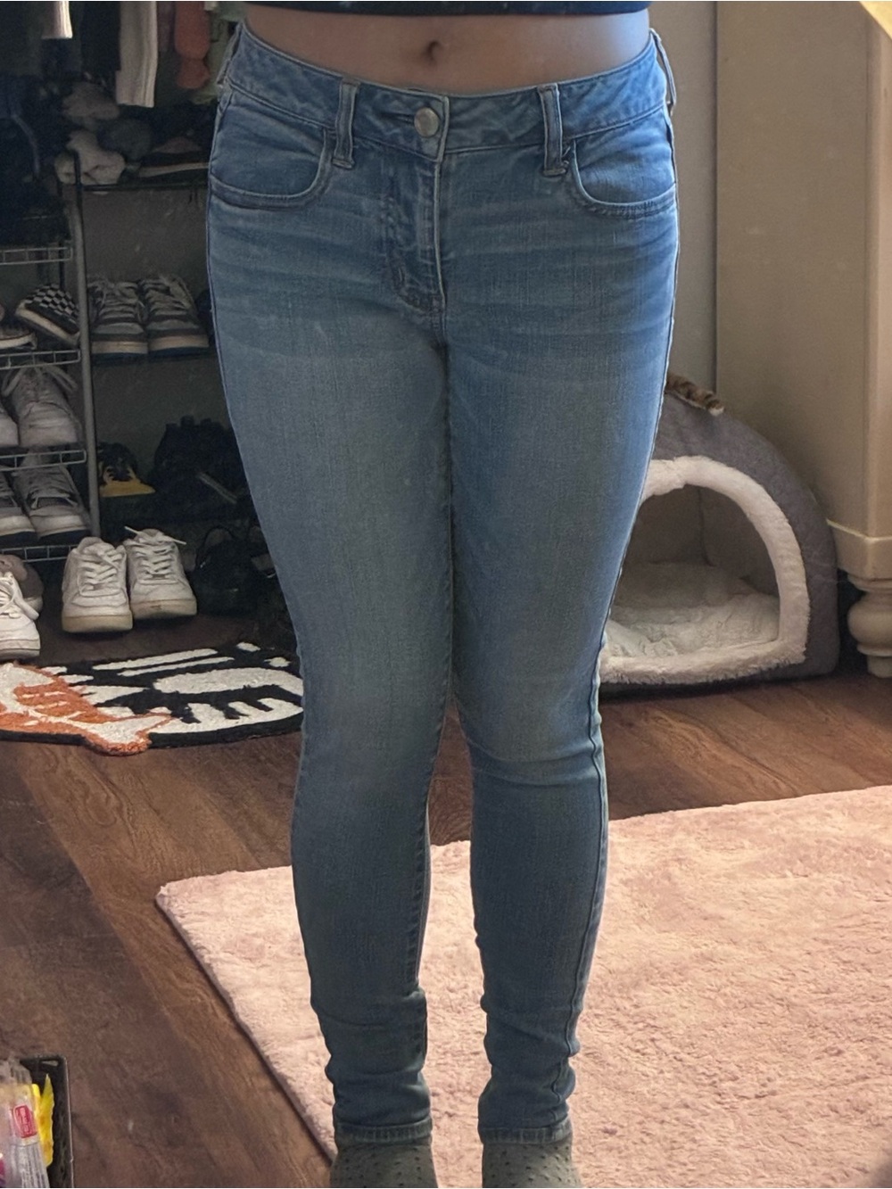 American Eagle Outfitters Light Blue low rise Skinny Jeans Jeggings